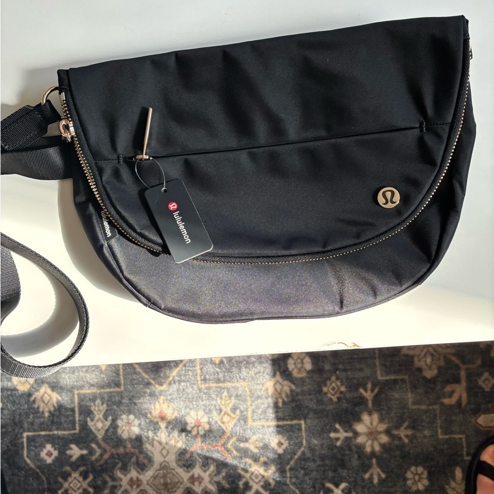 lululemon athletica large black festival bag